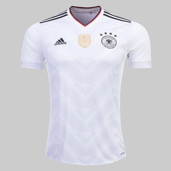 Vista frontal del Jersey de Local de Alemania para La Copa Confederaciones FIFA 2017, codigo adidas B47873, Stock Futbol90MX