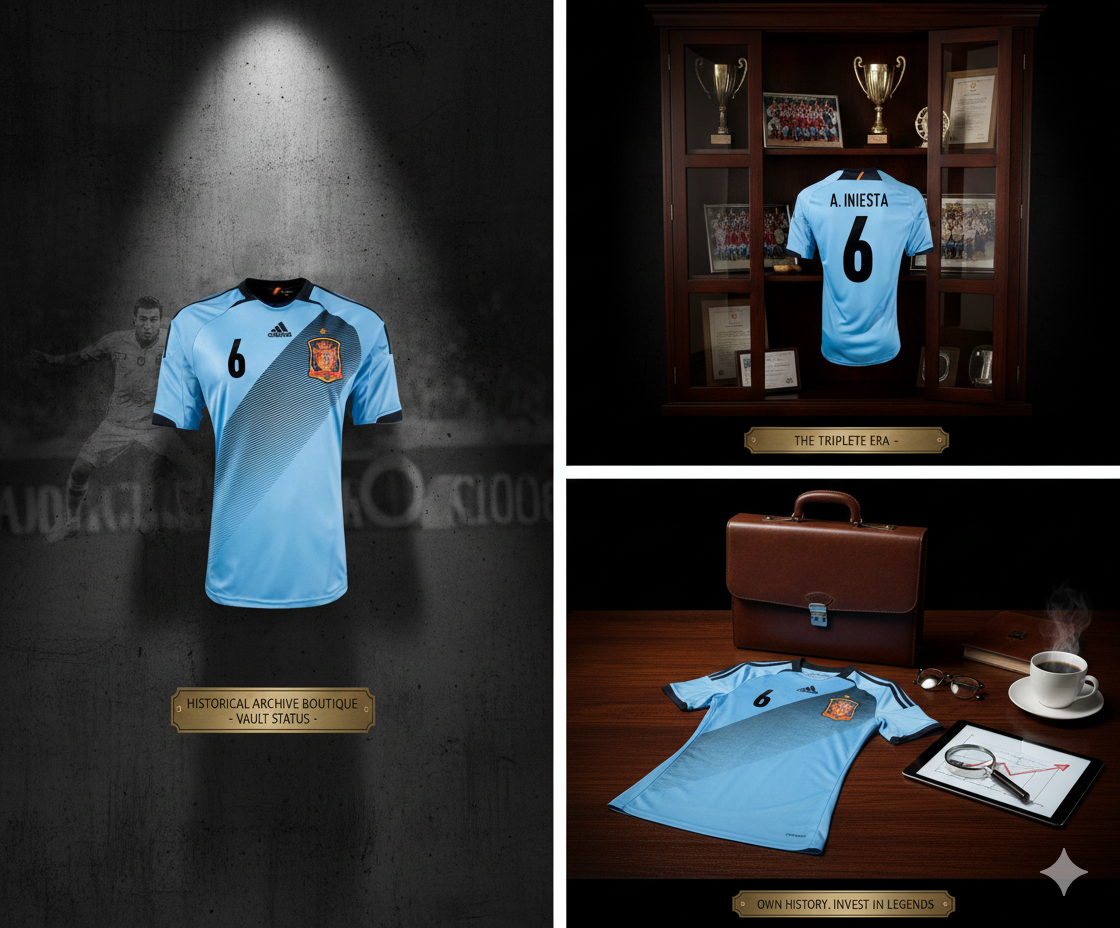 ADIDAS ANDRES INIESTA ESPAÑA JERSEY DE VISITA EURO 2012 6