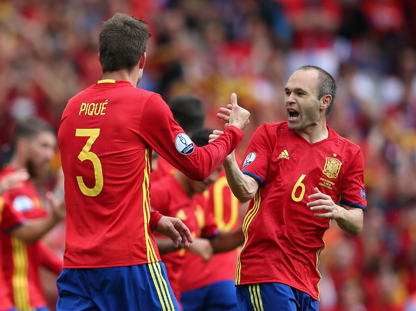 ADIDAS ANDRES INIESTA ESPAÑA JERSEY MANGA LARGA DE CASA EURO 2016 5
