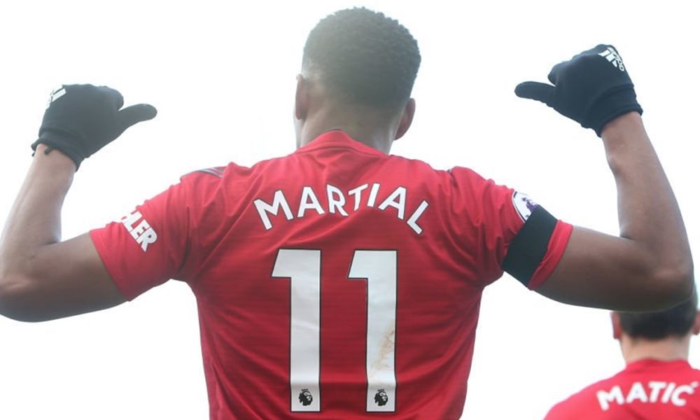 ADIDAS ANTHONY MARTIAL MANCHESTER UNITED AUTHENTIC MATCH JERSEY DE CASA 2018/19 6