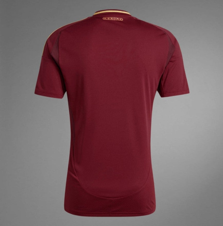Vista posterior del Adidas Jersey de Casa de AS Roma 2024/24 en Futbol90MX
