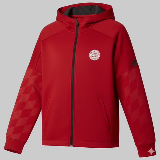 ADIDAS BAYERN MUNICH SUDADERA DE ENTRENAMIENTO CON GORRA PARA NIÑOS 0