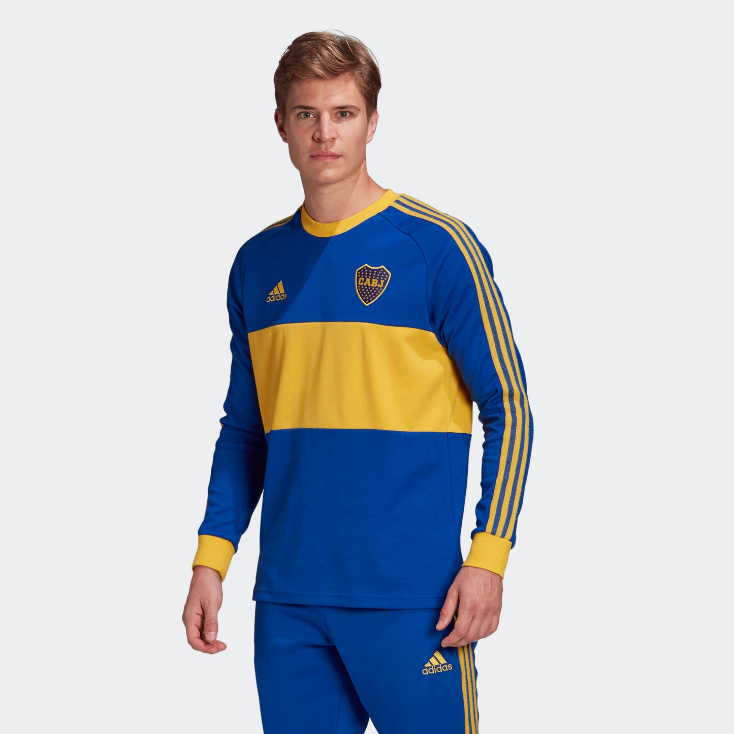 ADIDAS BOCA JUNIORS JERSEY MANGA LARGA ICONS RETRO 2021 2