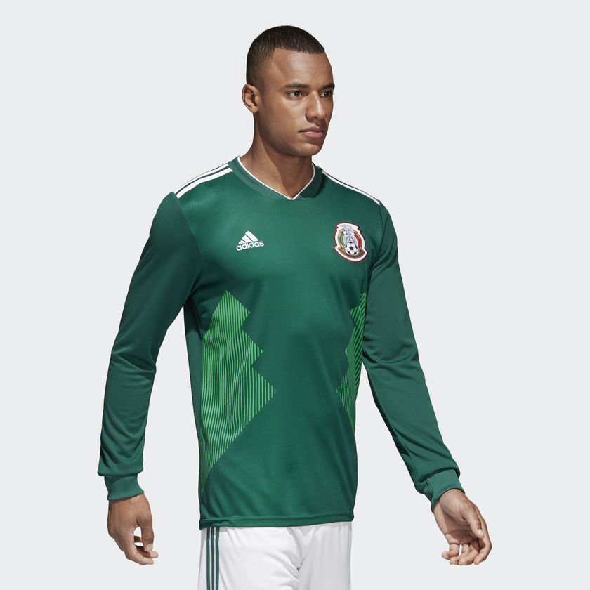 ADIDAS CHICHARITO MEXICO JERSEY MANGA LARGA DE CASA COPA MUNDIAL FIFA 2018 5