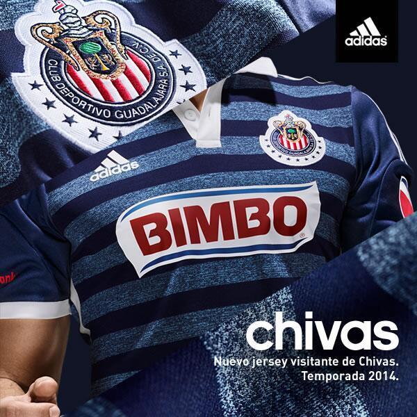 ADIDAS CHIVAS DE GUADALAJARA JERSEY DE VISITA MANGA LARGA 2014 5