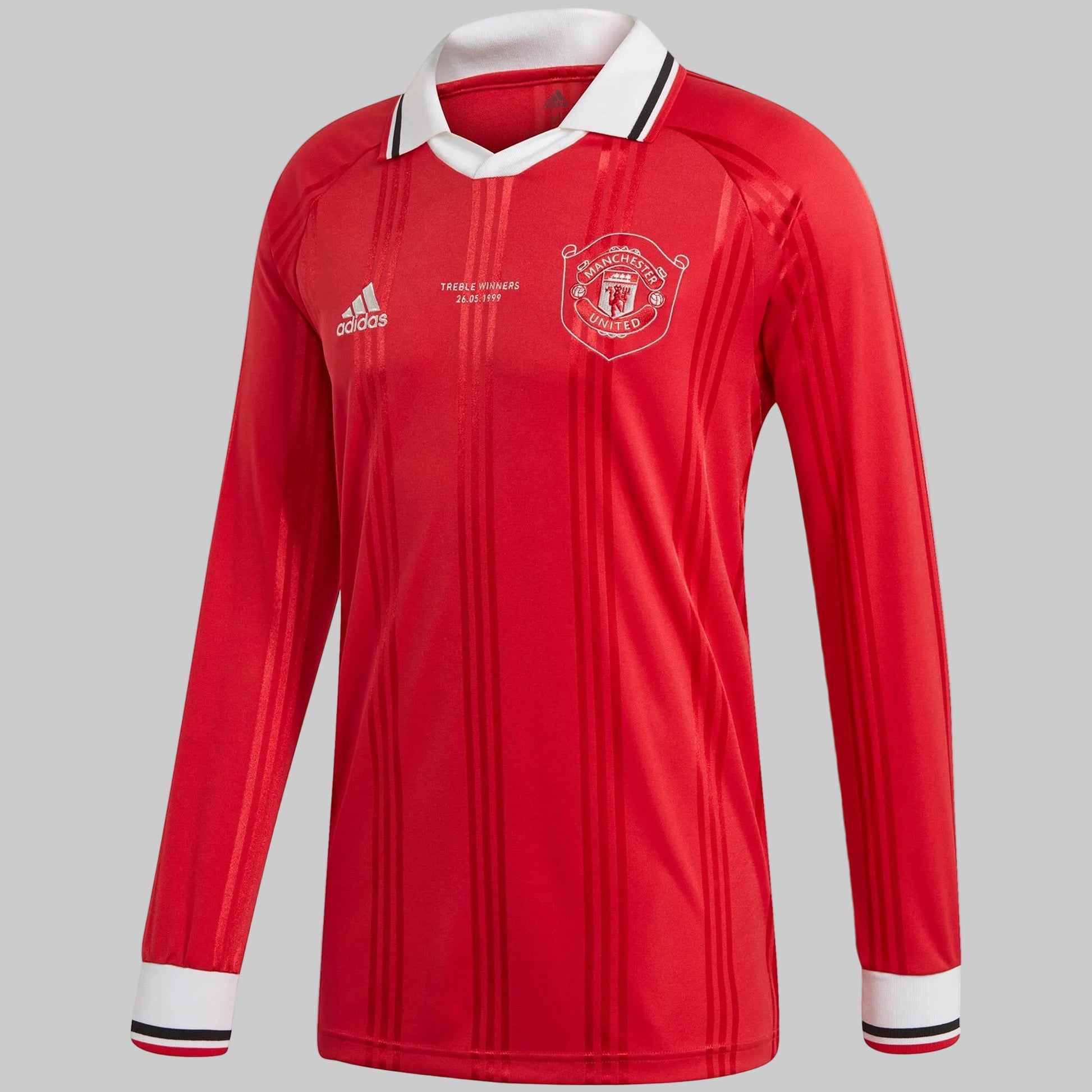 Incluye Nombre y número oficial Premier League 'BECKHAM 7' estampado sobre el tejido satinado rojo del jersey Icons Manchester United 2019-20 - Futbol90MX Vault.