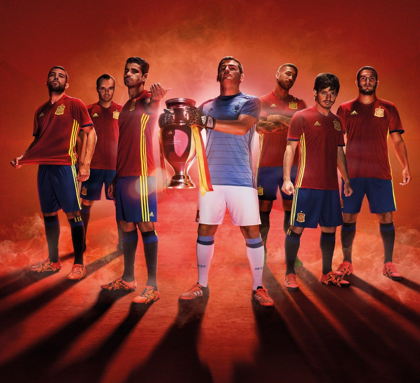 ADIDAS ESPAÑA AUTHENTIC MATCH ADIZERO JERSEY DE CASA EURO 2016 7