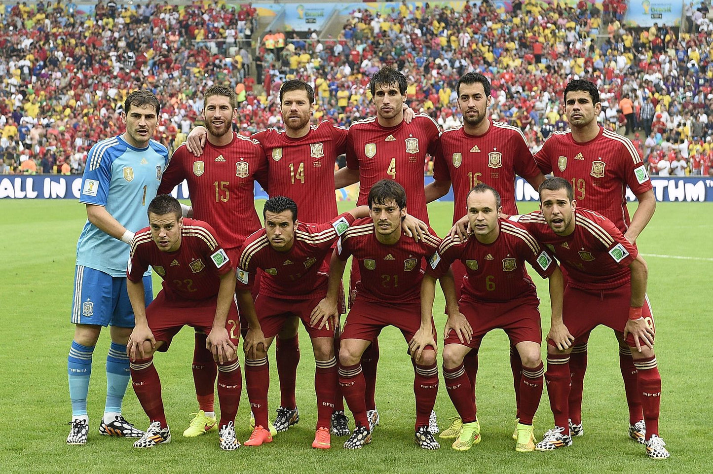 ADIDAS ESPAÑA AUTHENTIC MATCH JERSEY DE CASA COPA MUNDIAL FIFA 2014 5