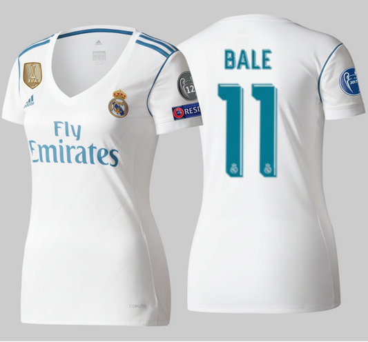 ADIDAS GARETH BALE REAL MADRID JERSEY UEFA CHAMPIONS LEAGUE DE LOCAL PARA MUJER 2017/18 0