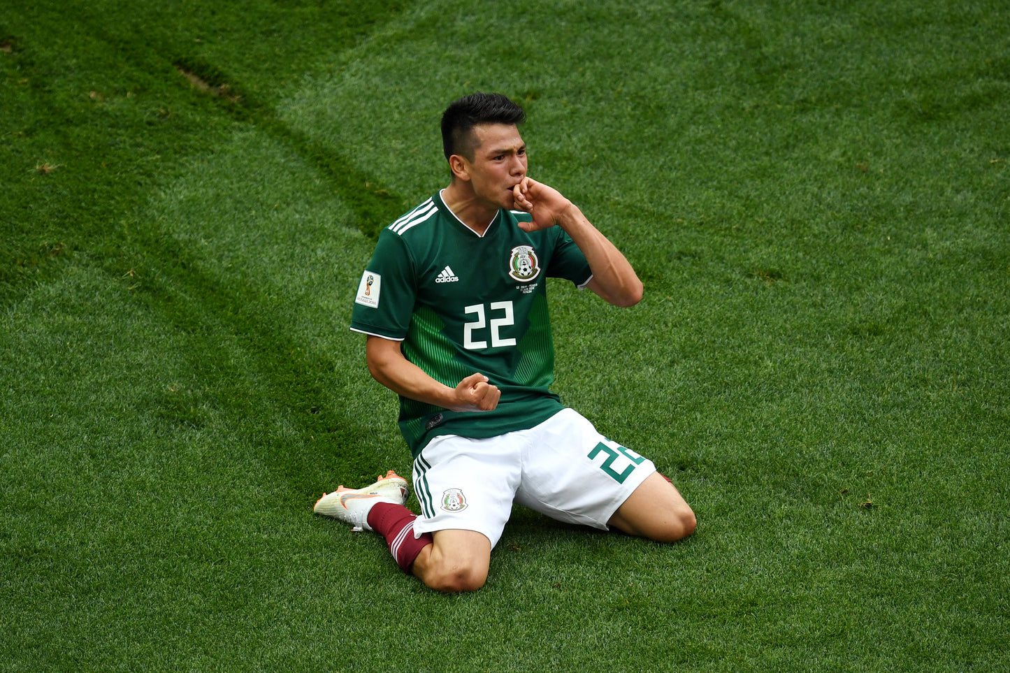 ADIDAS HIRVING LOZANO MEXICO SHORTS DE CASA COPA MUNDIAL FIFA 2018 6