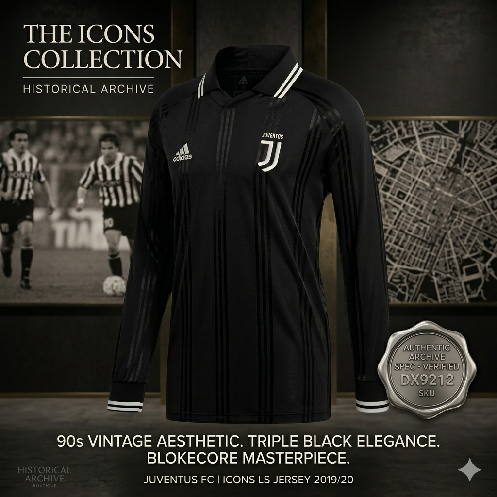 ADIDAS JUVENTUS MANGA LARGA ICONS JERSEY 2019/20 9