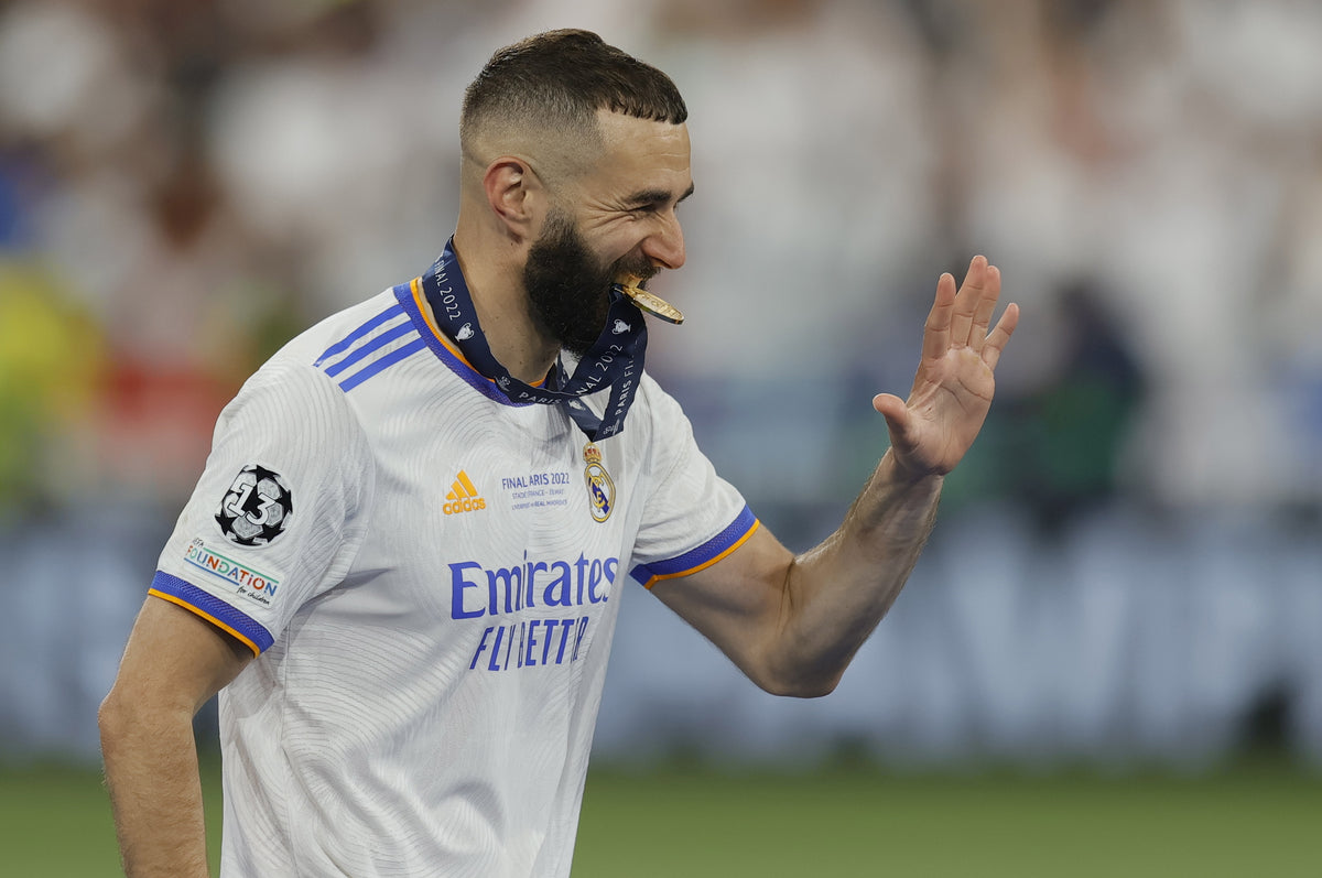ADIDAS KARIM BENZEMA REAL MADRID AUTHENTIC MATCH JERSEY MANGA LARGA FINAL UEFA CHAMPIONS LEAGUE 2021/22 6