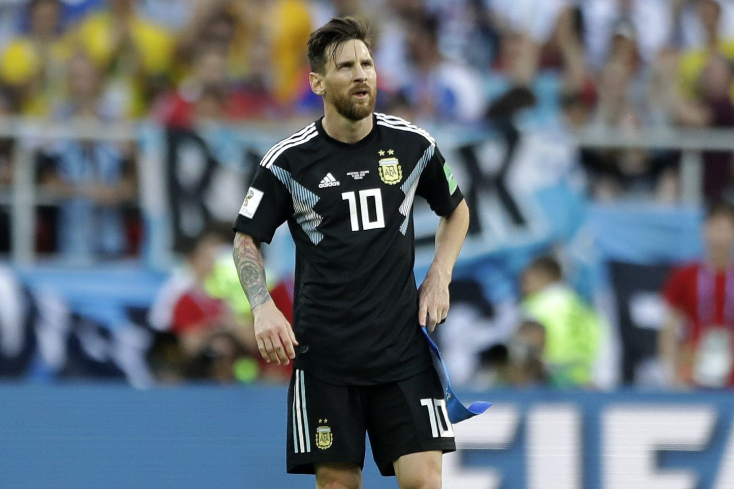 ADIDAS LIONEL MESSI ARGENTINA AUTHENTIC MATCH JERSEY DE VISITA COPA MUNDIAL FIFA 2018 8