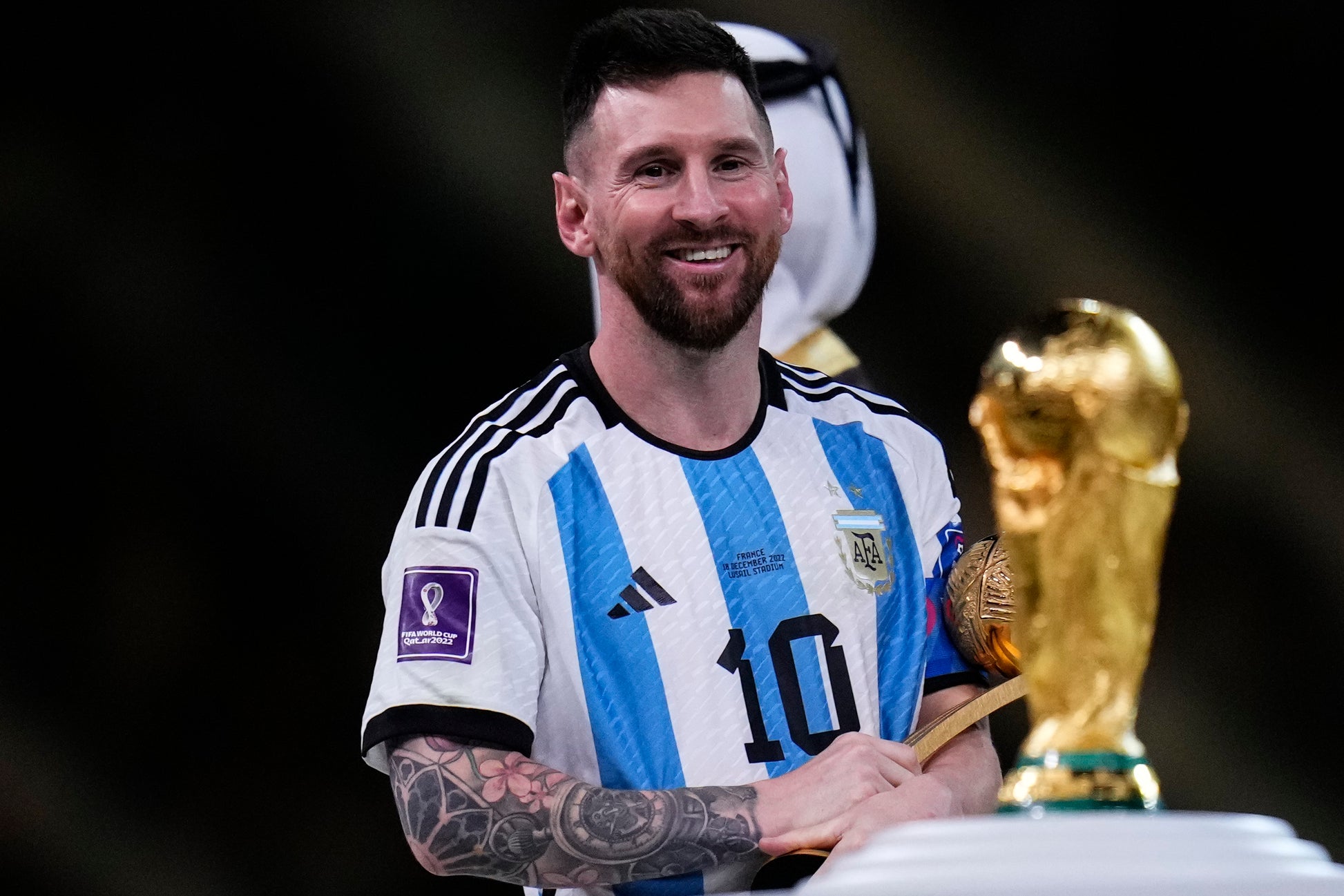 ADIDAS LIONEL MESSI ARGENTINA JERSEY DE CASA JUEGO FINAL DE LA COPA MUNDIAL FIFA 2022 10