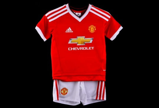 ADIDAS MANCHESTER UNITED MINI CONJUNTO DE CASA PARA NIÑO PEQUEÑO 2015/16 3