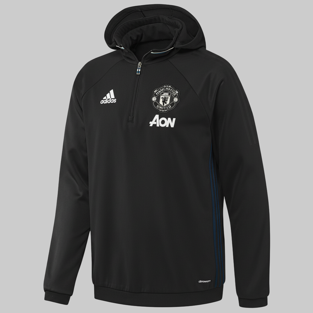 ADIDAS MANCHESTER UNITED SUDADERA DE GORRA CON CIERRE 1/4 2016/17 0