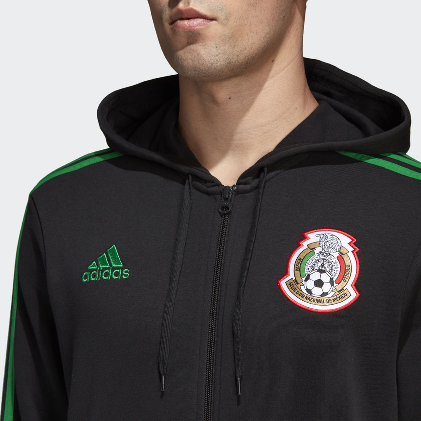 ADIDAS MEXICO SUDADERA DE GORRA CON CIERRE COMPLETO COPA MUNDIAL FIFA 2018 3
