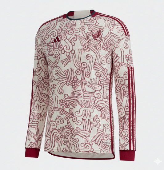 ADIDAS MÉXICO JERSEY DE VISITA DE MANGA LARGA COPA MUNDIAL FIFA 2022 1