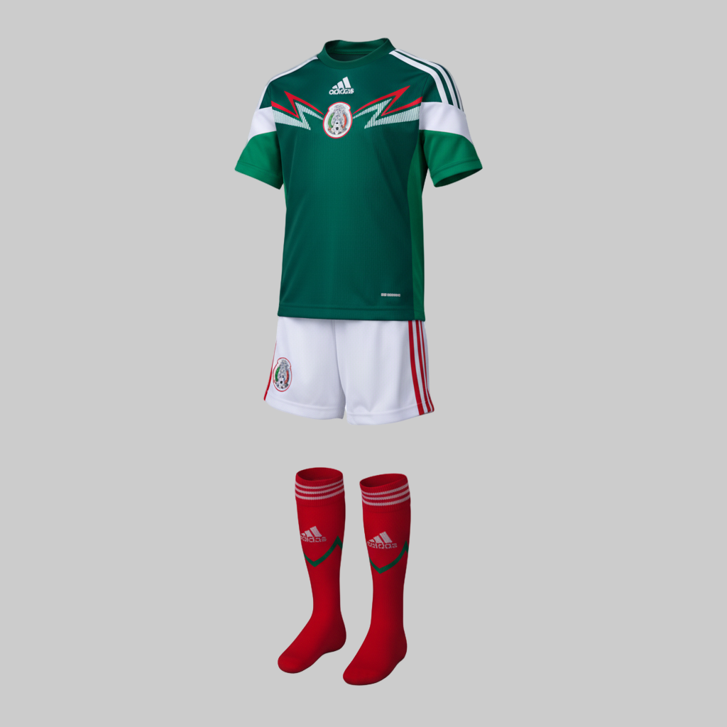 ADIDAS MÉXICO MINI CONJUNTO DE CASA COPA MUNDIAL FIFA 2014 1