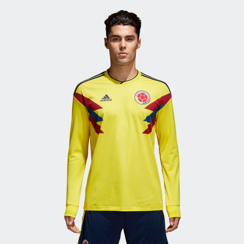 ADIDAS RADAMEL FALCAO COLOMBIA JERSEY MANGA LARGA DE CASA COPA MUNDIAL FIFA 2018 5