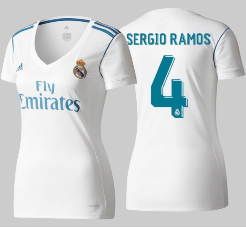 ADIDAS SERGIO RAMOS REAL MADRID JERSEY DE LOCAL PARA MUJER 2017/18 0