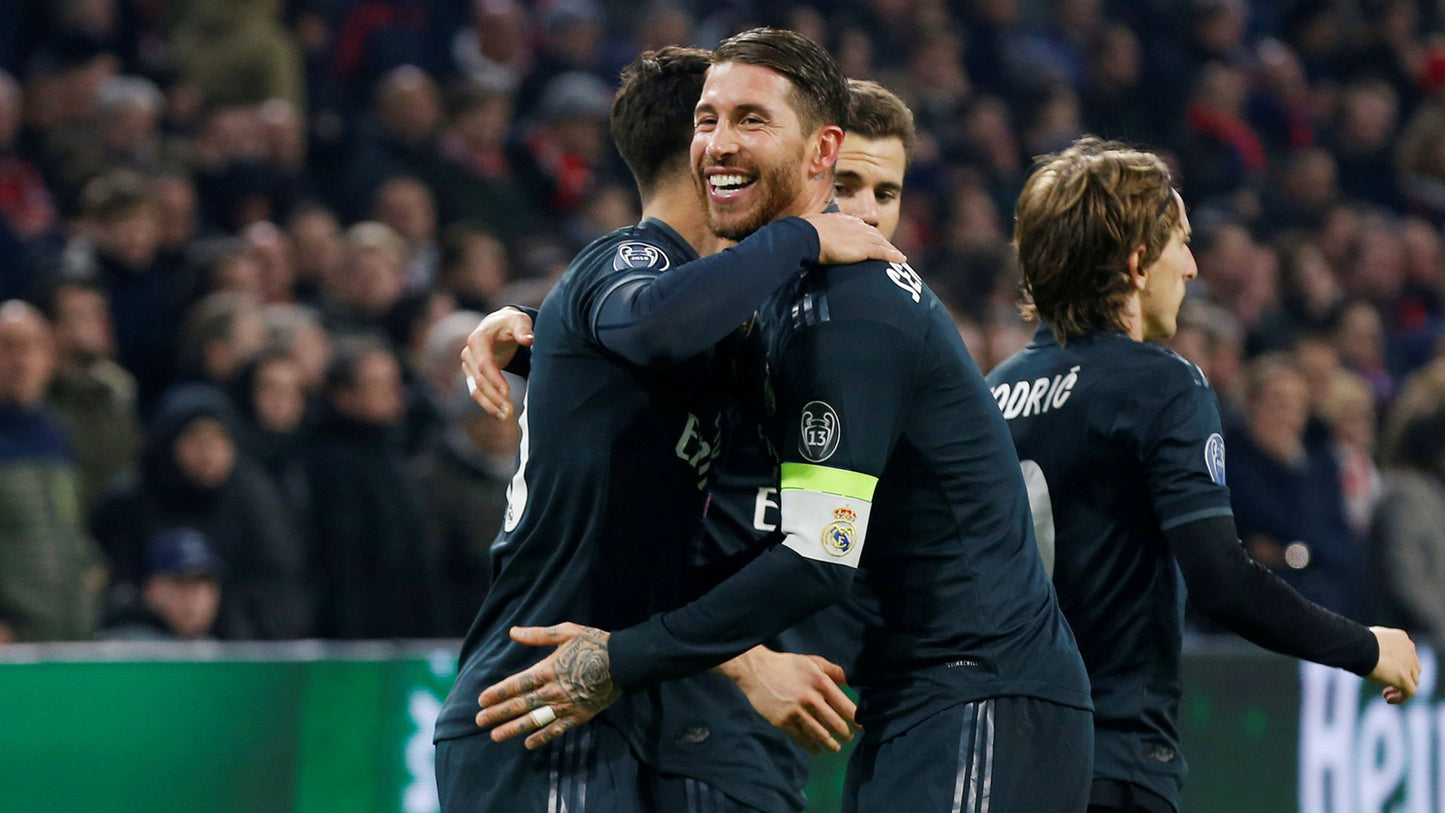 ADIDAS SERGIO RAMOS REAL MADRID JERSEY DE VISITA UEFA CHAMPIONS LEAGUE 2018/19 7