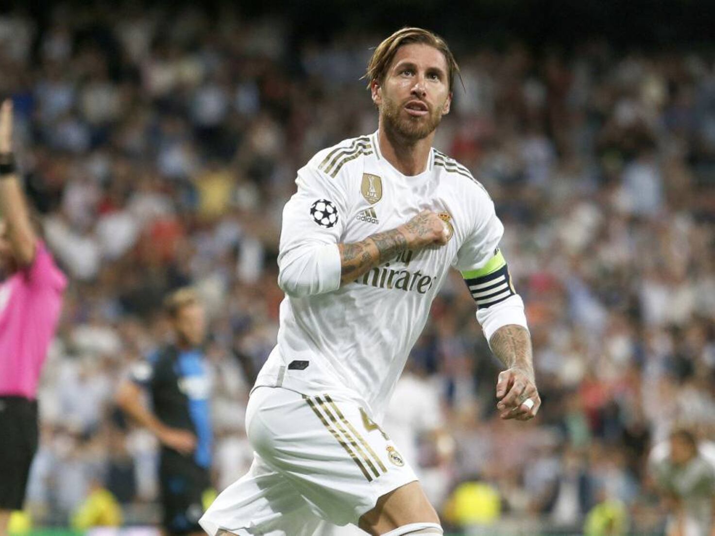 ADIDAS SERGIO RAMOS REAL MADRID JERSEY MANGA LARGA DE CASA UEFA CHAMPIONS LEAGUE 2019/20 6