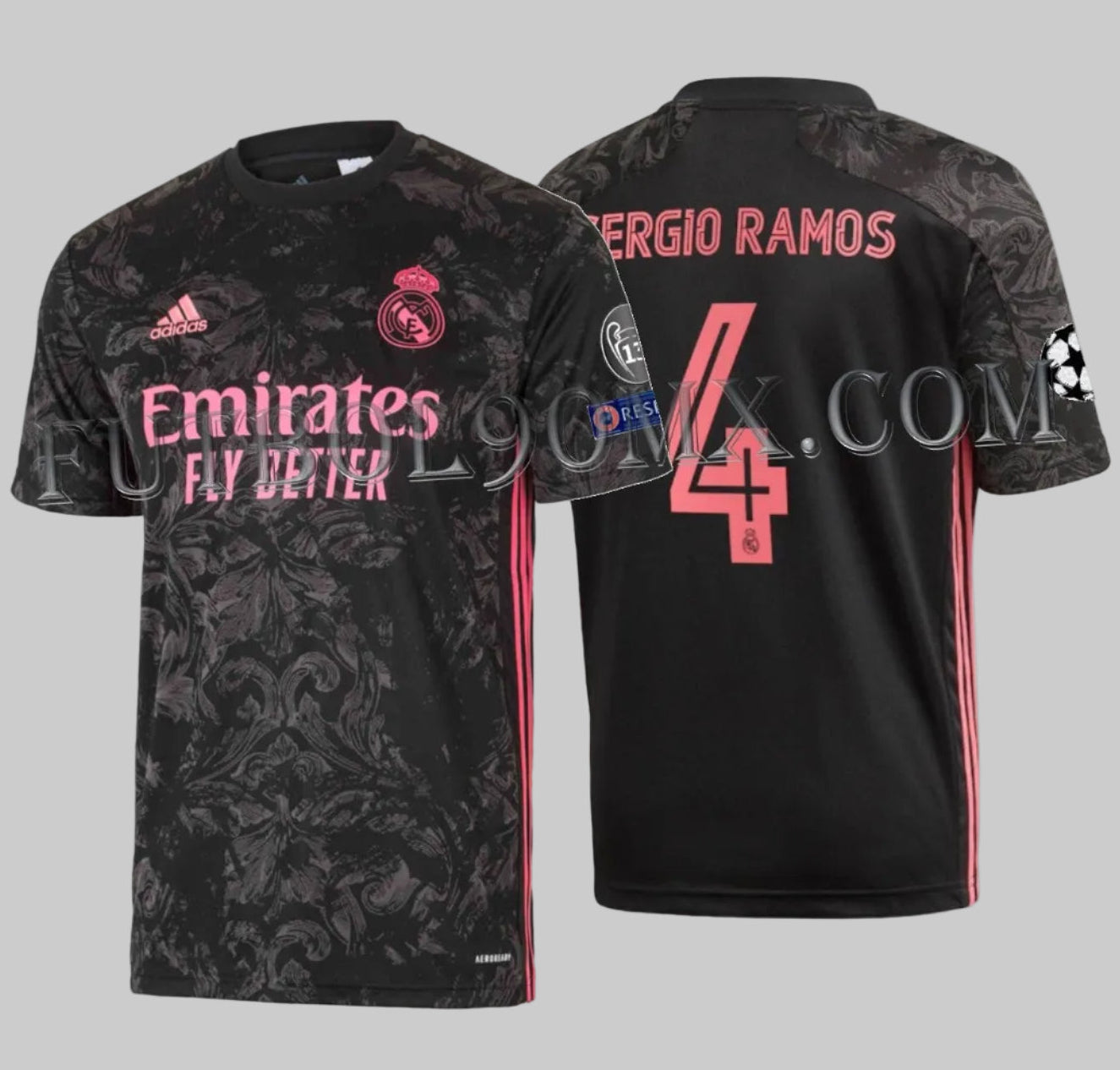 ADIDAS SERGIO RAMOS REAL MADRID JERSEY TERCERO UEFA CHAMPIONS LEAGUE 2020/21 5