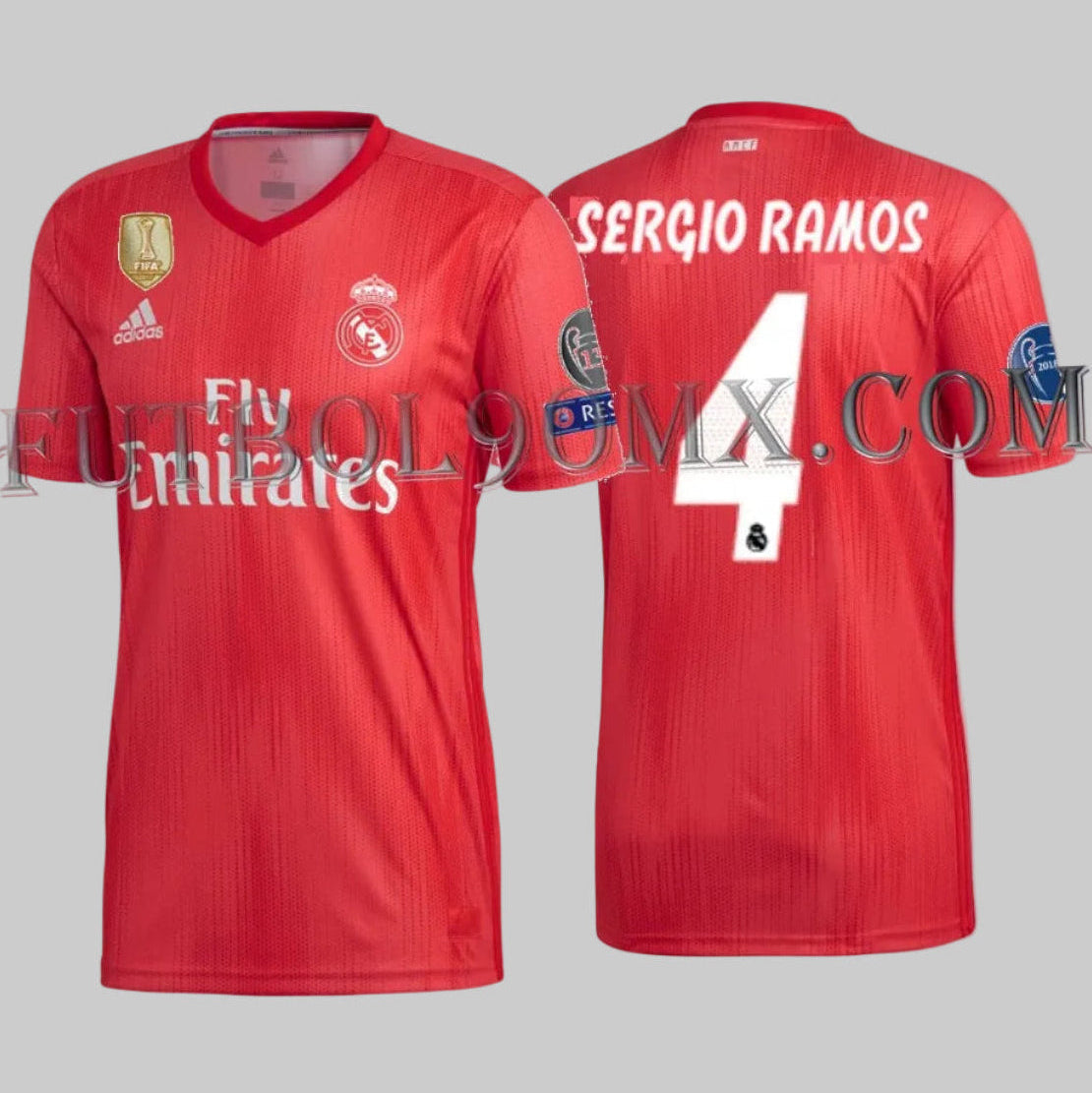 ADIDAS SERGIO RAMOS REAL MADRID JERSEY TERCERO UEFA CHAMPIONS LEAGUE 2018/19 1