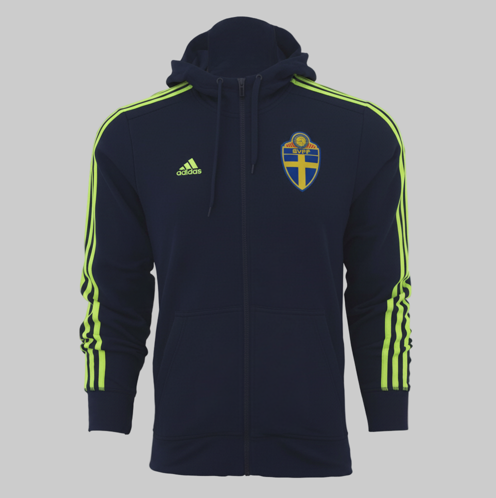 ADIDAS SUECIA SUDADERA 3-STRIPES DE GORRA CON CIERRE COMPLETO EURO 2016 1