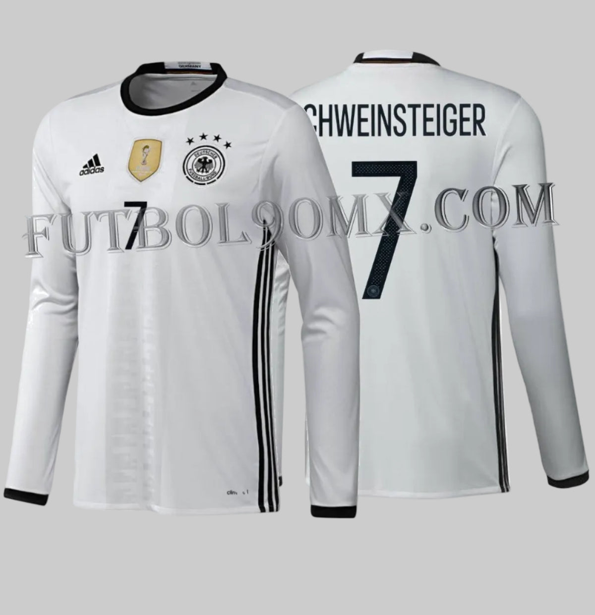 ADIDAS BASTIAN SCHWEINSTEIGER ALEMANIA JERSEY MANGA LARGA DE CASA EURO 2016 1