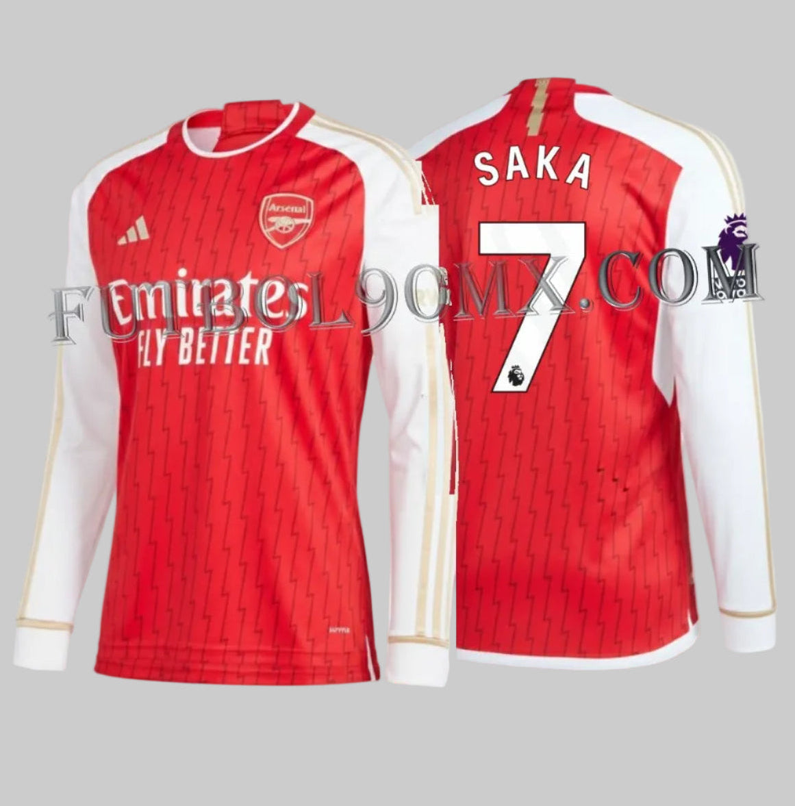 ADIDAS BUKAYO SAKA ARSENAL FC JERSEY MANGA LARGA DE CASA 2023/24 1