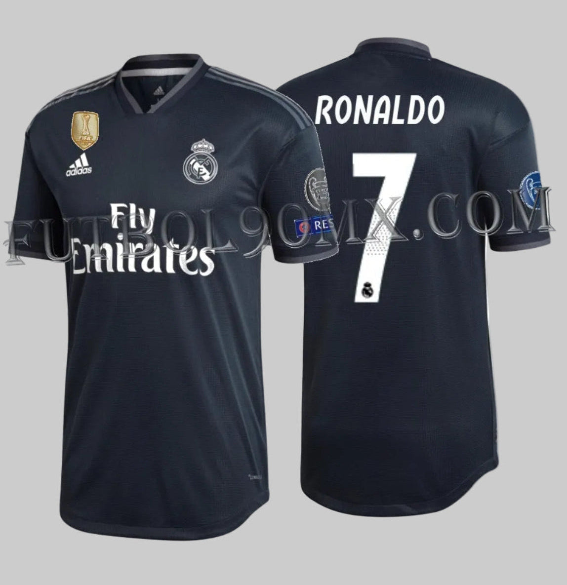 ADIDAS CRISTIANO RONALDO REAL MADRID JERSEY AUTHENTIC MATCH DE VISITA UEFA CHAMPIONS LEAGUE 2018/19 1