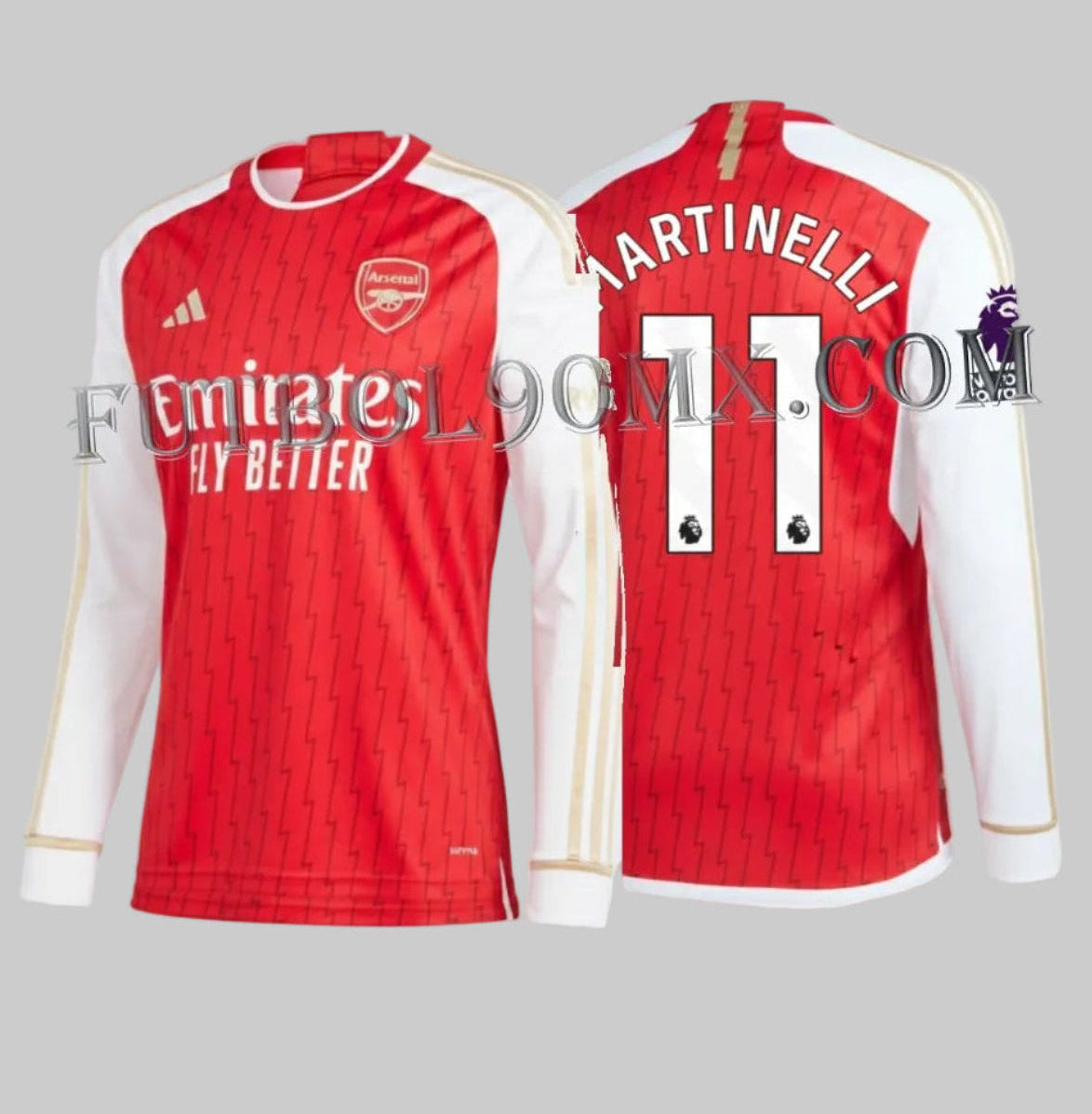 ADIDAS GABRIEL MARTINELLI ARSENAL FC JERSEY MANGA LARGA DE CASA 2023/24 1