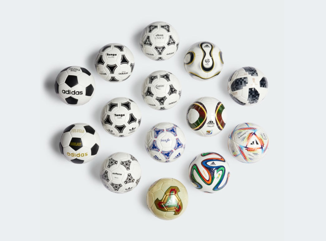 ADIDAS HISTORICAL SET DE MINI BALONES COPA MUNDIAL FIFA 3