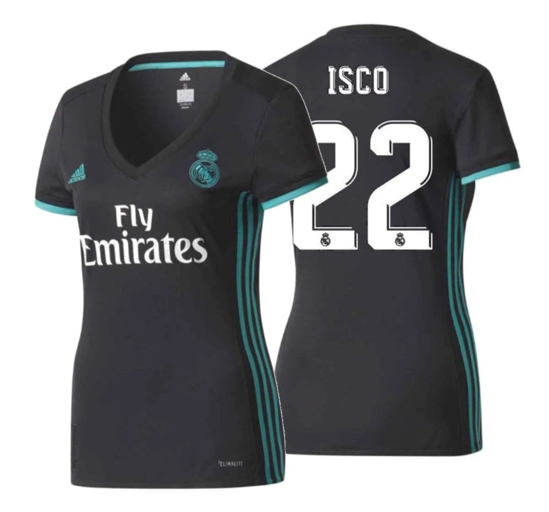 ADIDAS ISCO REAL MADRID JERSEY DE VISITA PARA MUJER 2017/18 1