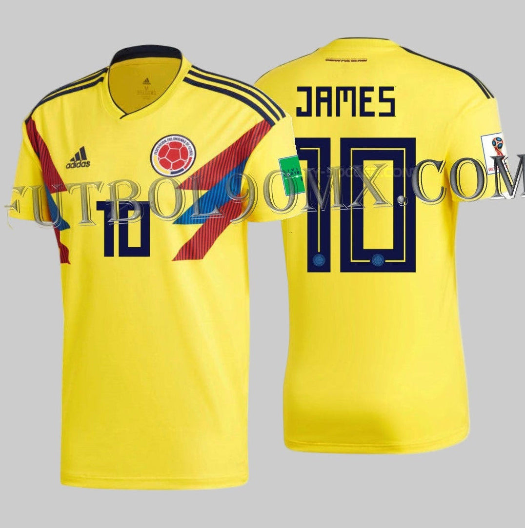 ADIDAS JAMES RODRIGUEZ COLOMBIA JERSEY DE CASA COPA MUNDIAL FIFA 2018 1