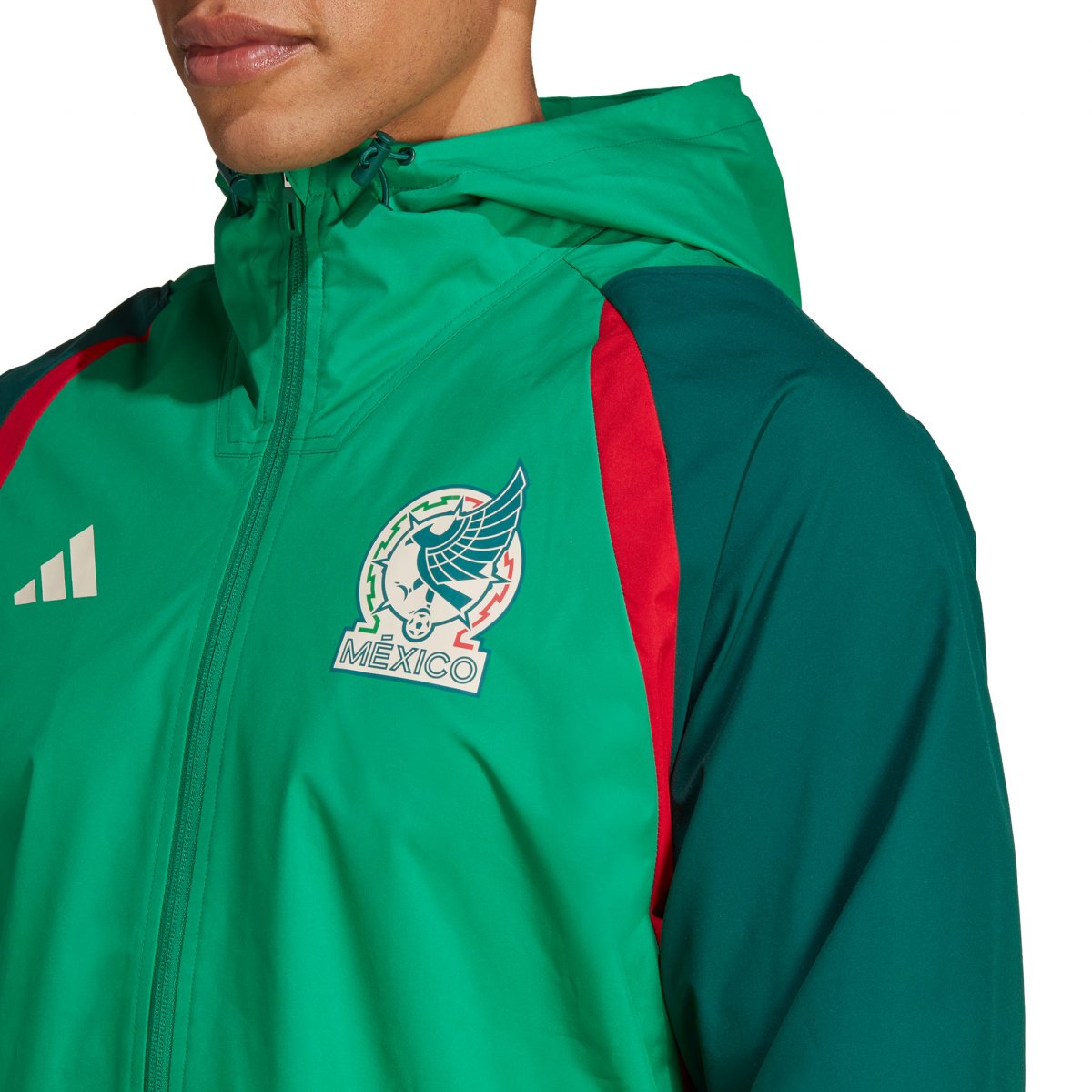 ADIDAS MÉXICO CHAMARRA ALL WEATHER PARA TODO CLIMA COPA MUNDIAL FIFA 2022 5