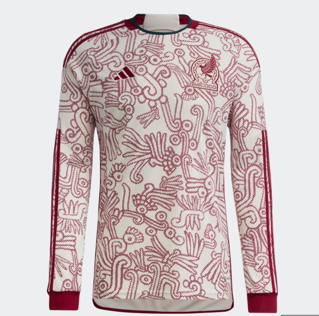 ADIDAS MÉXICO JERSEY DE VISITA DE MANGA LARGA COPA MUNDIAL FIFA 2022 3