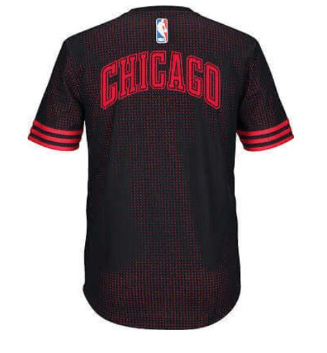 ADIDAS NBA CHICAGO BULLS ON COURT SHOOTER DE MANGA CORTA Negro 2