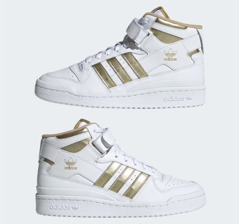 ADIDAS ORIGINALS FORUM MID ZAPATOS PARA MUJER Blanco 8