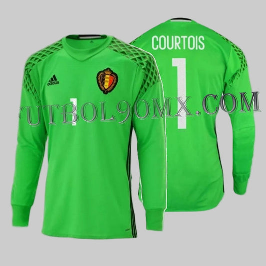 ADIDAS THIBAUT COURTOIS BELGICA PLAYER ISSUE JERSEY ADIZERO DE PORTERO EURO 2016 1