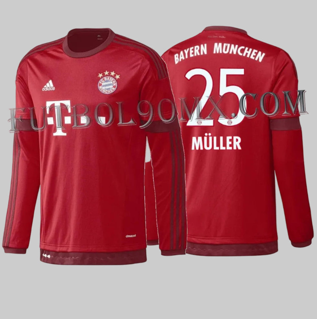 ADIDAS THOMAS MULLER BAYERN MUNICH JERSEY DE MANGA LARGA DE CASA 2015/16 1
