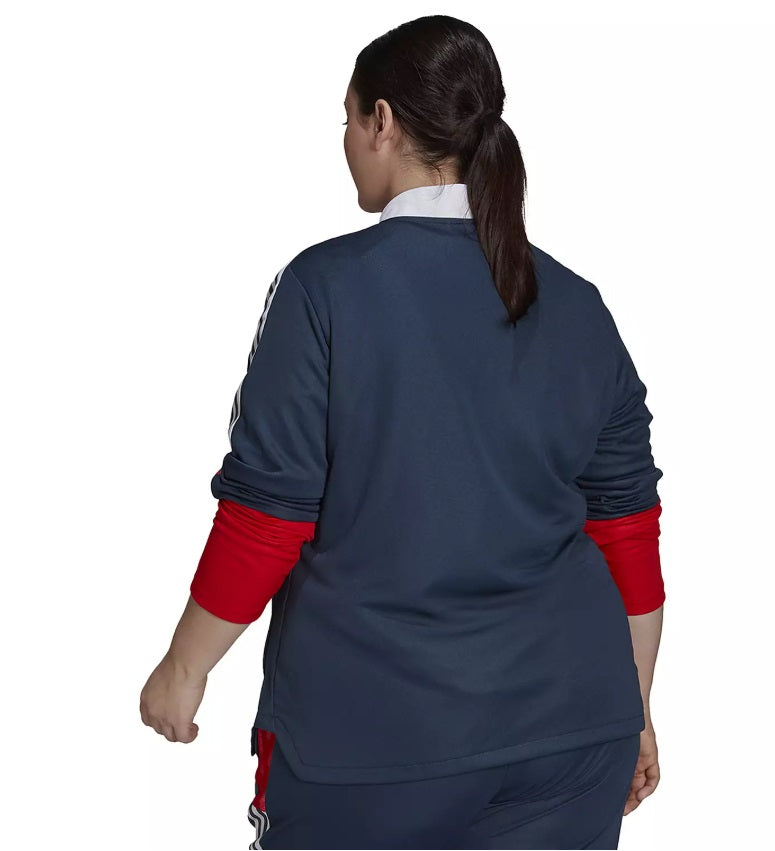 ADIDAS TIRO 21 CHAMARRA DEPORTIVA TALLA PLUS PARA MUJER 2