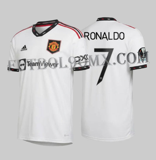 ADIDAS CRISTIANO RONALDO MANCHESTER UNITED JERSEY DE VISITA EUROPA LEAGUE 2022/23 1