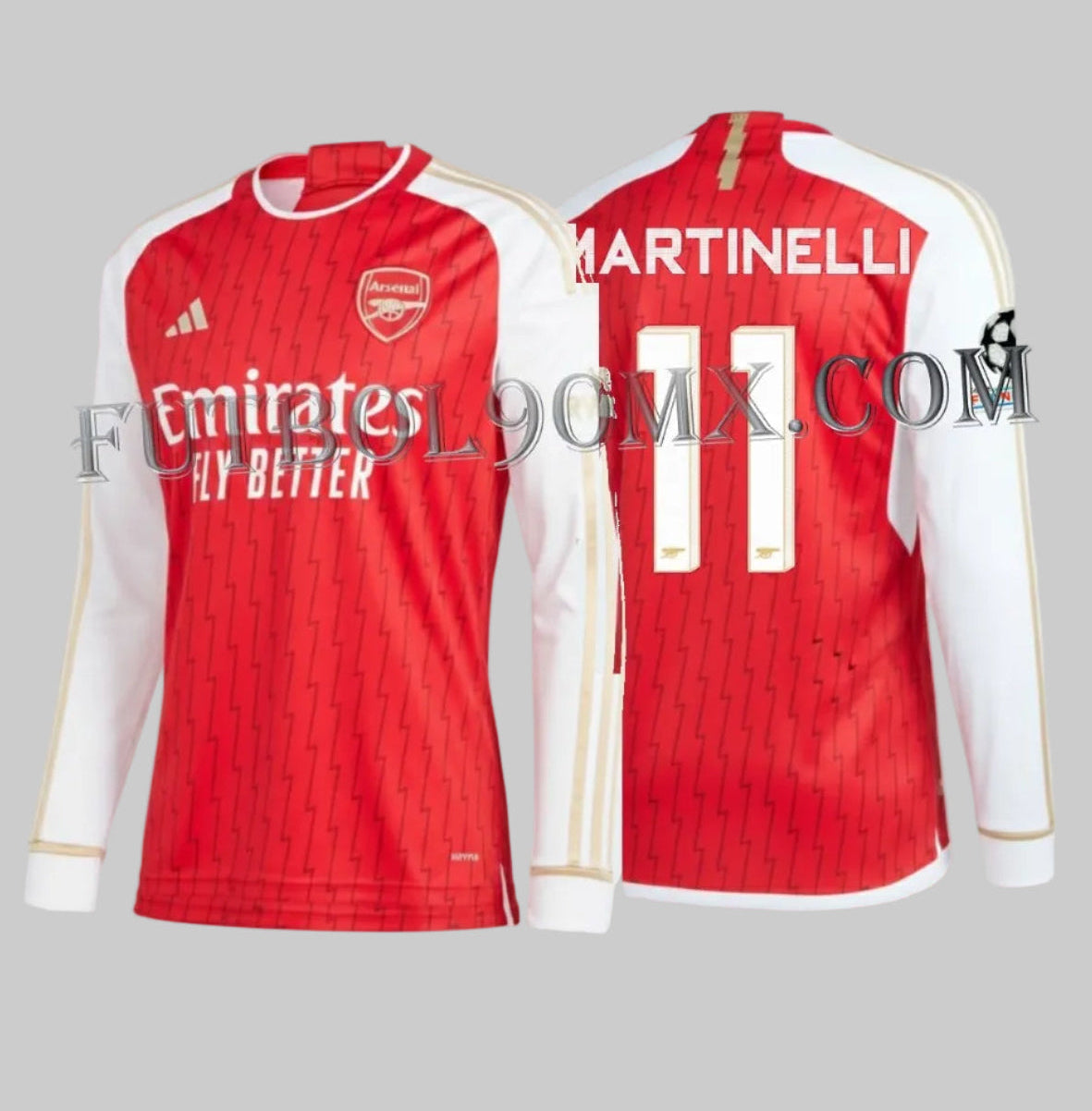 ADIDAS GABRIEL MARTINELLI ARSENAL FC JERSEY MANGA LARGA DE CASA UEFA CHAMPIONS LEAGUE 2023/24 1