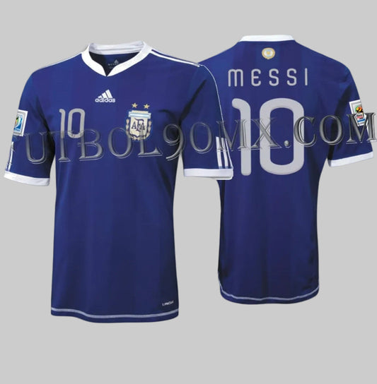 ADIDAS LIONEL MESSI ARGENTINA JERSEY DE VISITA COPA MUNDIAL FIFA 2010 1
