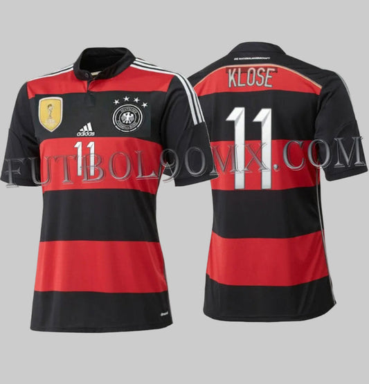 ADIDAS MIROSLAV KLOSE ALEMANIA JERSEY DE VISITA COPA MUNDIAL FIFA 2014 CAMPEONES 1