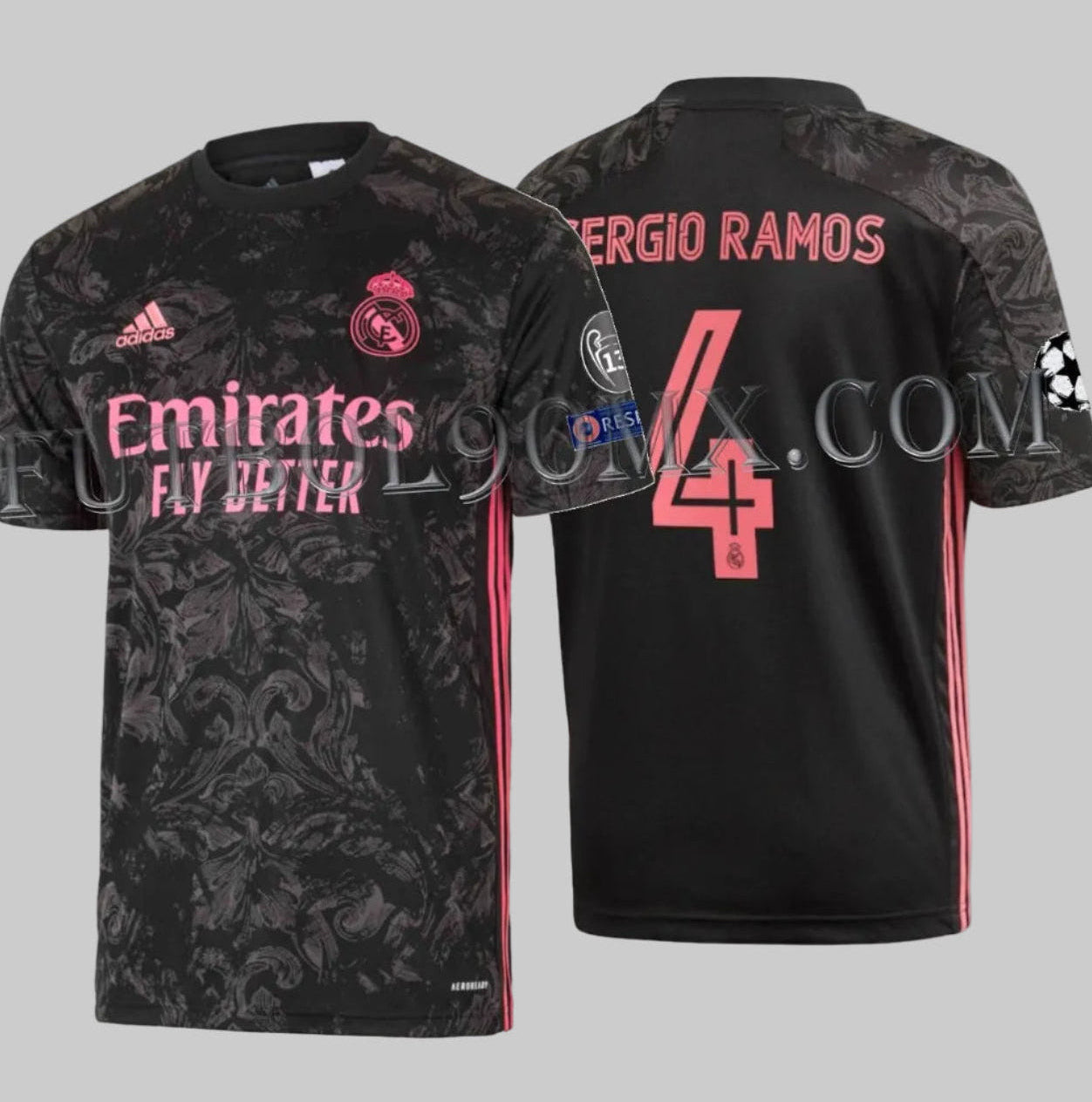 ADIDAS SERGIO RAMOS REAL MADRID JERSEY TERCERO UEFA CHAMPIONS LEAGUE 2020/21 1