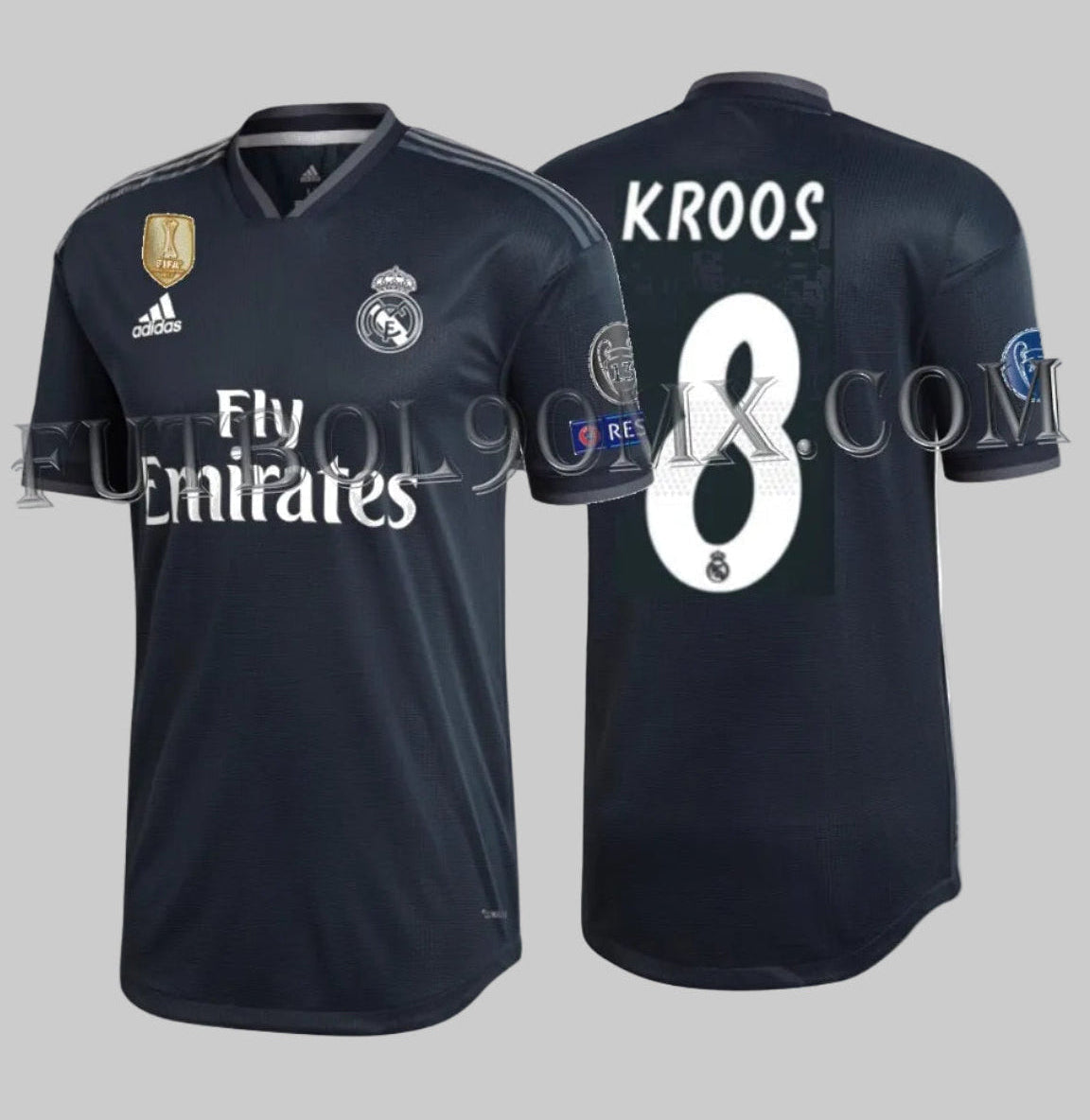 ADIDAS TONY KROOS REAL MADRID JERSEY AUTHENTIC MATCH DE VISITA UEFA CHAMPIONS LEAGUE 2018/19 1
